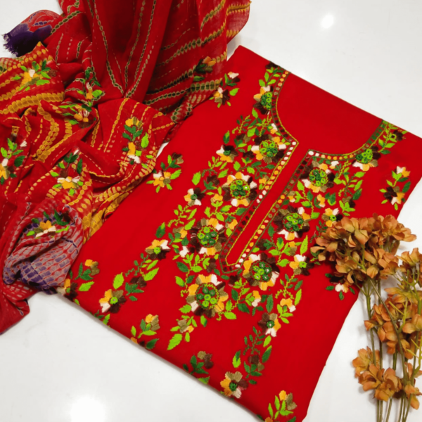 hand embroidery dress designs online at Meea and Beea