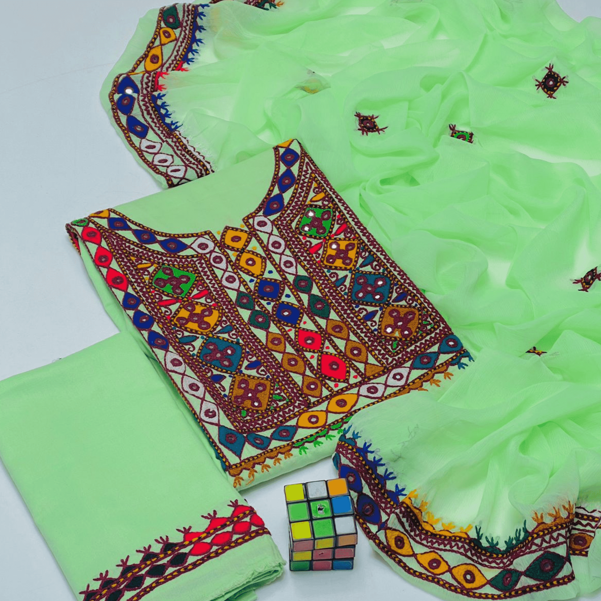 Women cotton Shirt chiffon Dupatta online unstitched Sale with low price